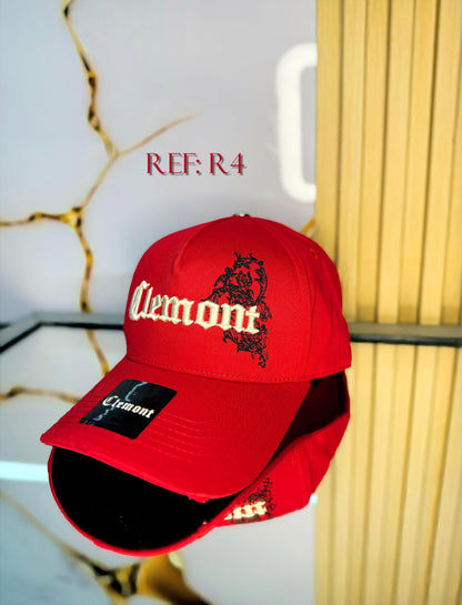 GORRAS CLEMONT COLOR ROJO CALIDAD 1.1